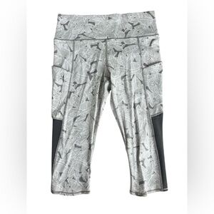 Athleta Gray Patterned Leggings